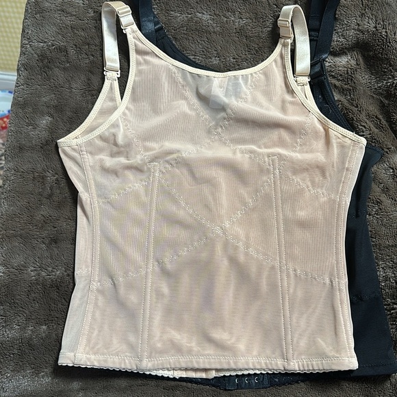HEAVENLY SHAPEWEAR-  2- Adjustable Tank Top Body Shaper/Vintage Corset Sz 1X - Picture 4 of 13